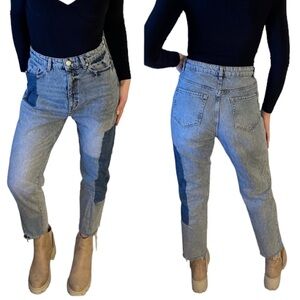 Women’s Patchwork 90s Vintage Boyfriend Jeans